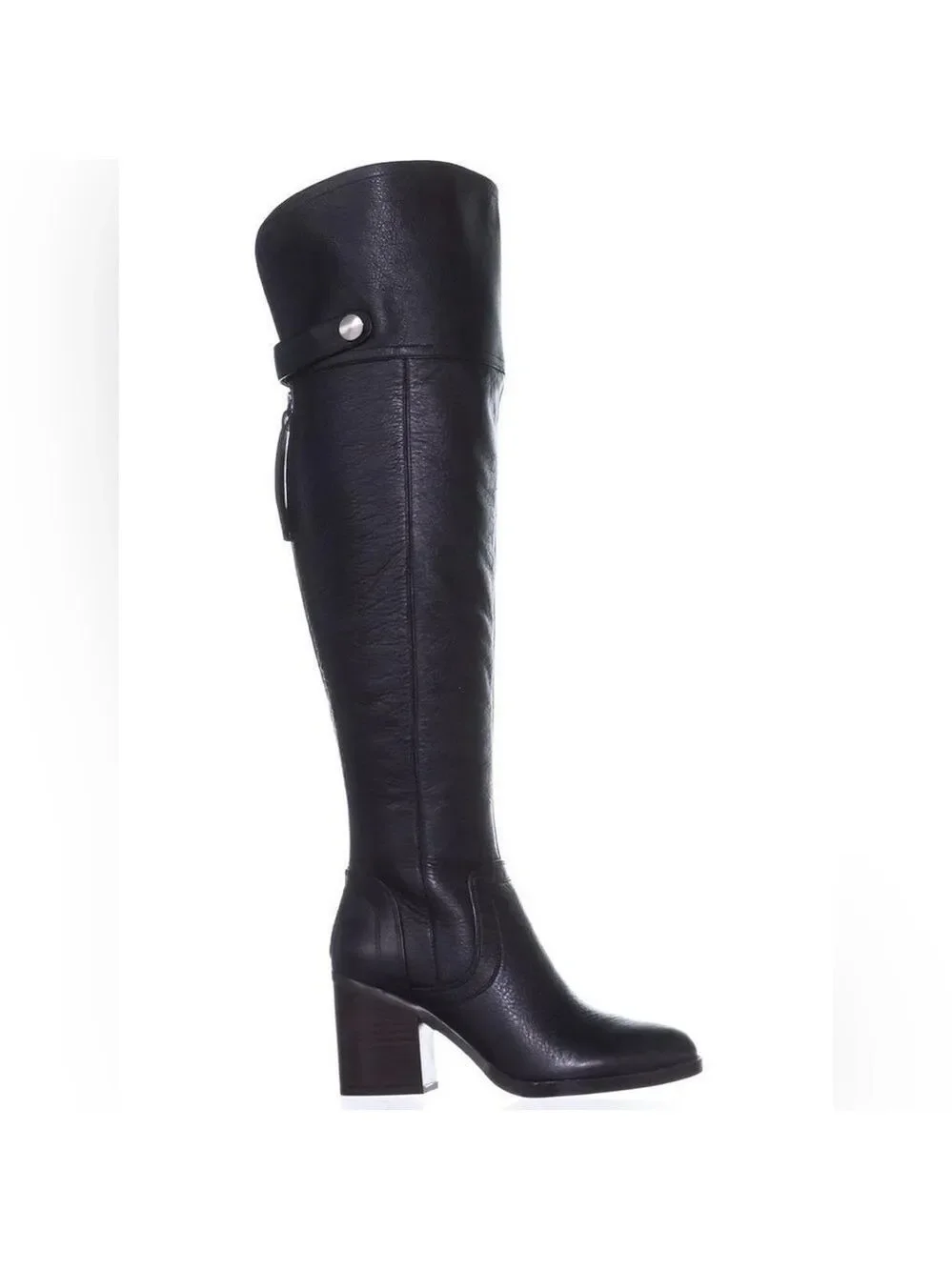 Franco Sarto Black Over-the-Knee leather Boots-size 7-EUC - Picture 4 of 15